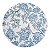 Capa Floral Azul e Branco - Imagem 1