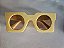 oculos geometrico amarelo - Imagem 1