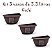 Vaso plastico meia lua 3.3 litros kit 3 vasos - Imagem 3