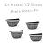 Vaso plastico meia lua 1.7 litros kit 4 vasos - Imagem 5