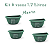 Vaso plastico meia lua 1.7 litros kit 4 vasos - Imagem 1