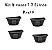 Vaso plastico meia lua 1.7 litros kit 4 vasos - Imagem 3