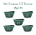 Vaso plastico meia lua 1.7 litros kit 5 vasos - Imagem 2