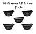Vaso plastico meia lua 1.7 litros kit 5 vasos - Imagem 3