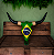 Crânio Decorativo Bandeira Brasil - Imagem 1