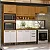 Cozinha Modulada Poliman 4 Peças Freijó Ripado/Off White - Imagem 1