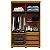 Guarda-roupa Solteiro 109,80cm 4 Portas com Espelho Cinamomo/Off White - Imagem 3