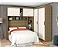 Guarda-roupa Casal De Canto Sonho Meu 6 Portas 5 Gavetas Carvalho - Imagem 1