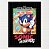 Quadro Capa do Sonic The Hedgehog Not For Resale - Sega Genesis (Mega Drive) - Imagem 1