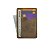 Carteira Masculina Compacta Porta Cartão Couro Legítimo - Caramelo - Imagem 1