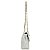 Bolsa Feminina Couro Legitimo Matelassê Média Off-white C/ Dourado - Imagem 4