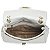 Bolsa Feminina Couro Legitimo Matelassê Média Off-white C/ Dourado - Imagem 5