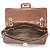 Bolsa Feminina Couro Legitimo Matelassê Média Marrom C/ Dourado - Imagem 5