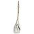 Bolsa Feminina Couro Legitimo Matelassê Mini Bag - Off-white C/ Dourado - Imagem 3