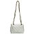 Bolsa Feminina Couro Legitimo Matelassê Mini Bag - Off-white C/ Dourado - Imagem 4