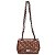 Bolsa Feminina Couro Legitimo Matelassê Mini Bag - Marrom C/ Grafite - Imagem 1