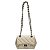 Bolsa Feminina Couro Legitimo Matelassê Mini Bag - Nude C/ Grafite - Imagem 1
