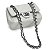 Bolsa Feminina Couro Legitimo Matelassê Mini Bag - Off-white C/ Grafite - Imagem 2
