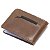 Carteira Masculina Grande Couro Legítimo Cabe Cnh Rg - Caramelo Fóssil - Imagem 3