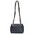 Bolsa Feminina Couro Legitimo Matelassê Mini Bag - Azul Marinho C/ Dourado - Imagem 4