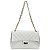 Bolsa Feminina Couro Legitimo Matelassê Grande Off-white C/ Dourado - Imagem 1