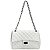 Bolsa Feminina Couro Legitimo Matelassê Grande Off-white C/ Grafite - Imagem 1