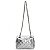 Bolsa Feminina Couro Legitimo Matelassê Mini Bag - Prata - Imagem 4