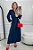 Vestido feminino Crepe Soltinho Com Faixa - Imagem 1