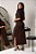 Vestido Feminino Canelado Listrado Decote V - Imagem 3
