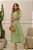 Vestido Feminino Decote V e Babado - Imagem 1