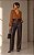 Calça Pantalona Couro Resinado - Imagem 1