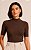 Blusa Feminina Canelada Manga 3/4 - Imagem 1