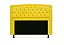 Kit Cabeceira Geovana e Calçadeira Veneza 90cm  suede Amarelo - Imagem 2