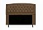 Kit Cabeceira Geovana e Calçadeira Veneza 90cm suede Marrom - Imagem 2