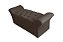 Kit Cabeceira Geovana e Calçadeira Veneza 90cm suede Marrom - Imagem 6