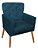 Poltrona Ana Suede Azul Marinho - Imagem 3