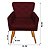 Poltrona Ana Suede Bordo - Imagem 2