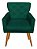 Poltrona Ana Suede Verde - Imagem 1