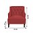 Poltrona Genesis Suede Vermelho - Imagem 2