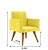 Poltrona Nina Suede Amarelo - Imagem 2