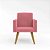 Poltrona Nina Suede Rosa - Imagem 3