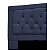 Kit Cabeceira Geovana e Calçadeira Veneza 160cm suede Azul Marinho - Imagem 2