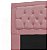 Kit Cabeceira Geovana e Calçadeira Veneza 160cm suede Rosa - Imagem 3
