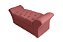 Kit Cabeceira Geovana e Calçadeira Veneza 160cm suede Vermelho - Imagem 5