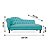 Divã Namoradeira Juliana 160 CM Suede Azul Turquesa Lado Direito - Imagem 2