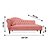 Divã Namoradeira Juliana 160 CM Suede Rosa Lado Direito - Imagem 2