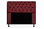 Cabeceira Mirage 140 CM Suede Bordô - Imagem 1