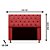 Cabeceira Mirage 140 CM Suede Vermelho - Imagem 2