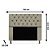 Cabeceira Mirage 90 CM Suede Bege - Imagem 2