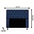 Cabeceira Mirage 100 CM Suede Azul Marinho - Imagem 2